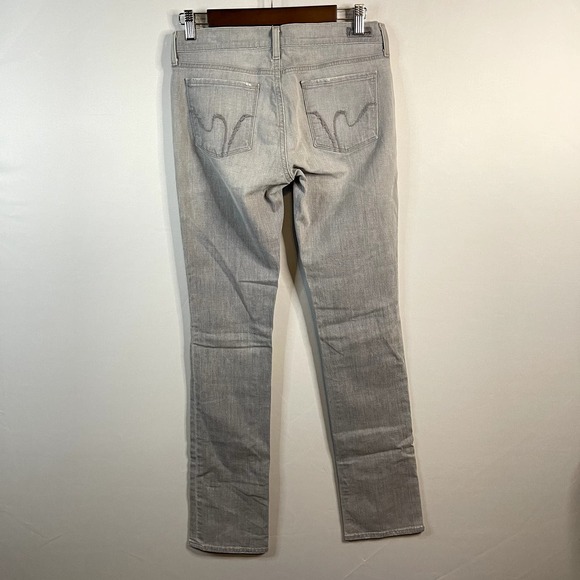 Citizens of Humanity Ava Stretch Low Waist Straight Leg Jeans Gray Wash Size 28 - Picture 3 of 8